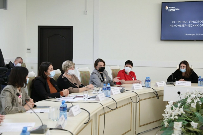 Президент МСООМС Светлана Недилько на встрече с Губернатором Краснодарского края.